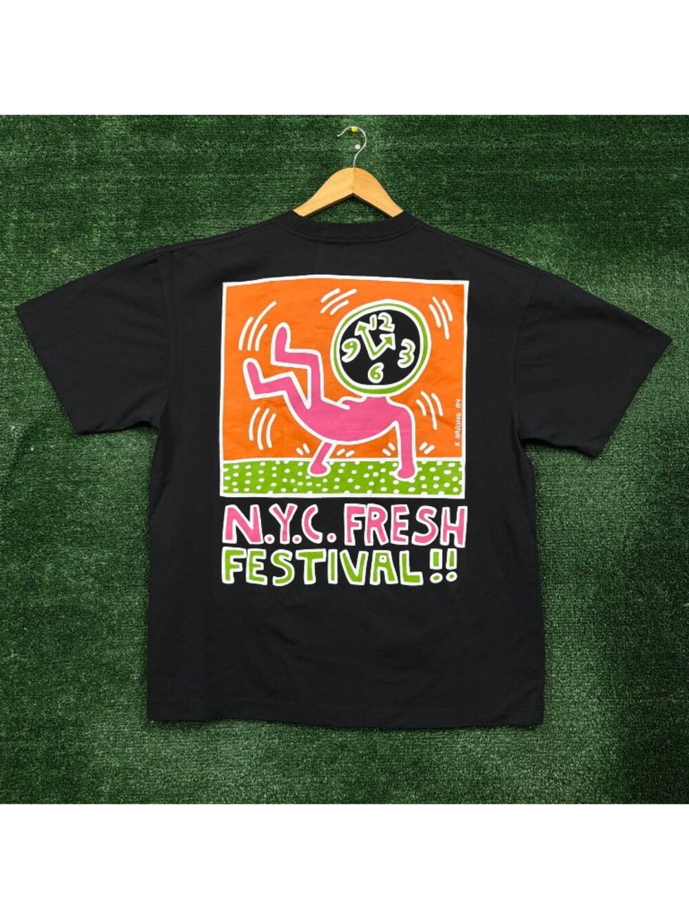 Keith Haring NYC Fresh Festival Oversized T-Shirt Size Extra Large